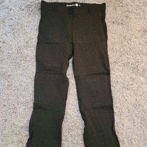 Betabrand Yoga Dress Pants Grey. Large short petite